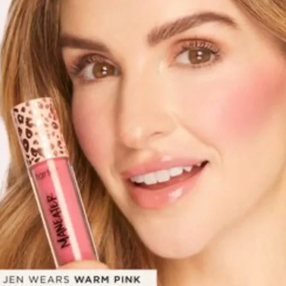 NIB New TARTE Maneater SATIN BLUSH Cheek Plump WARM PINK Full Size 0.27 fl oz
